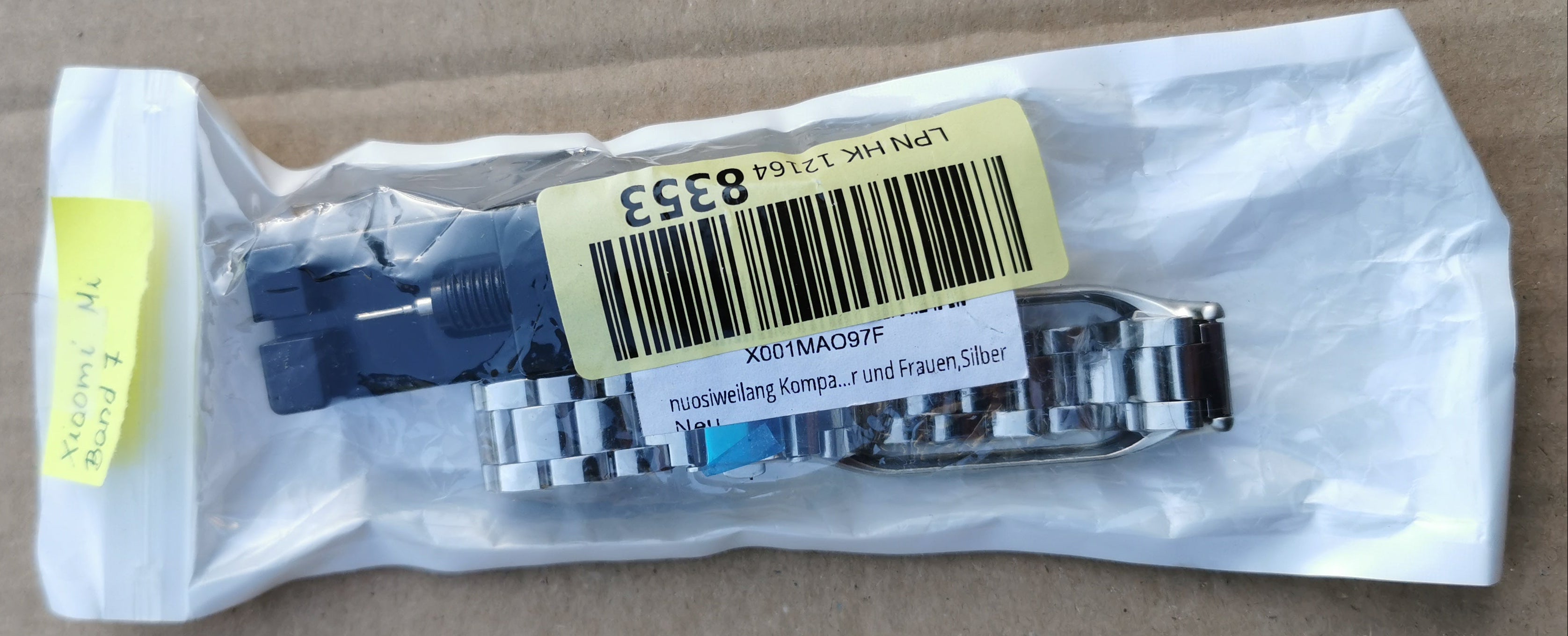 Pasek wymienny ze stali nierdzewnej Xiaomi Mi Smart Band 7 Srebrny