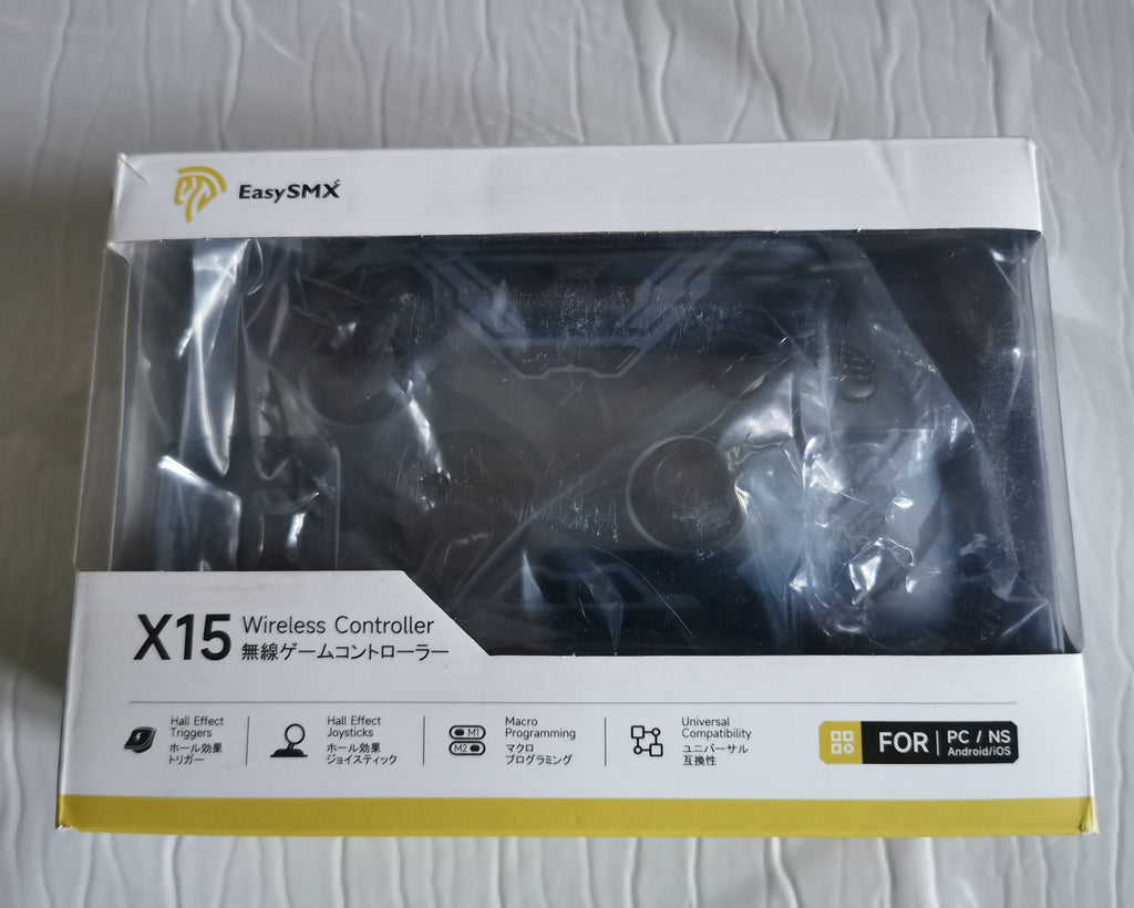 EasySMX X15 Wireless PC Controller with Hall Effect Triggers and Joysticks - No Drift, Bluetooth