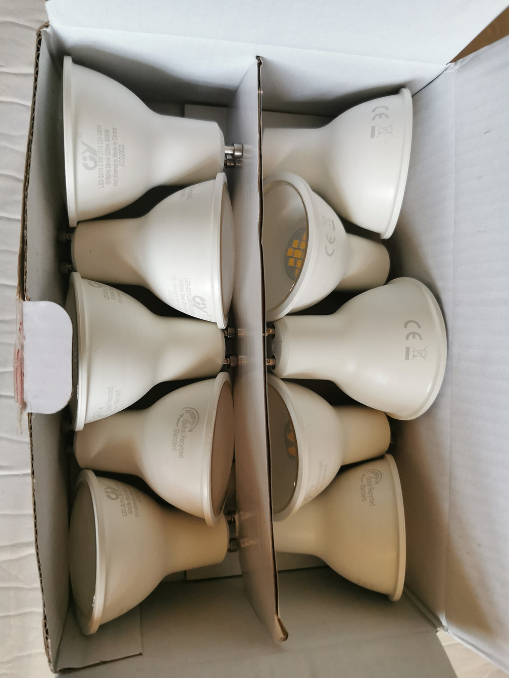 GU10 2.9W Energy-Saving LED Bulb 4000K 520LM – Pack of 10