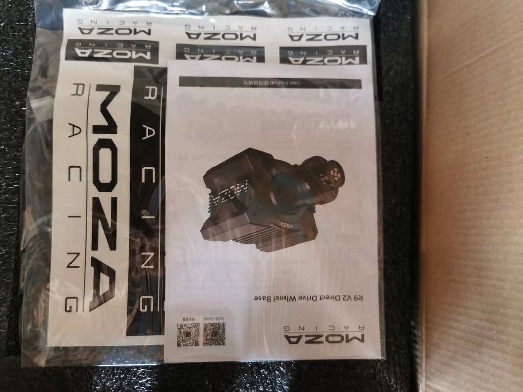 Baza kierownicy z napędem bezpośrednim MOZA R9 V2 do sim racingu USB – Czarna
