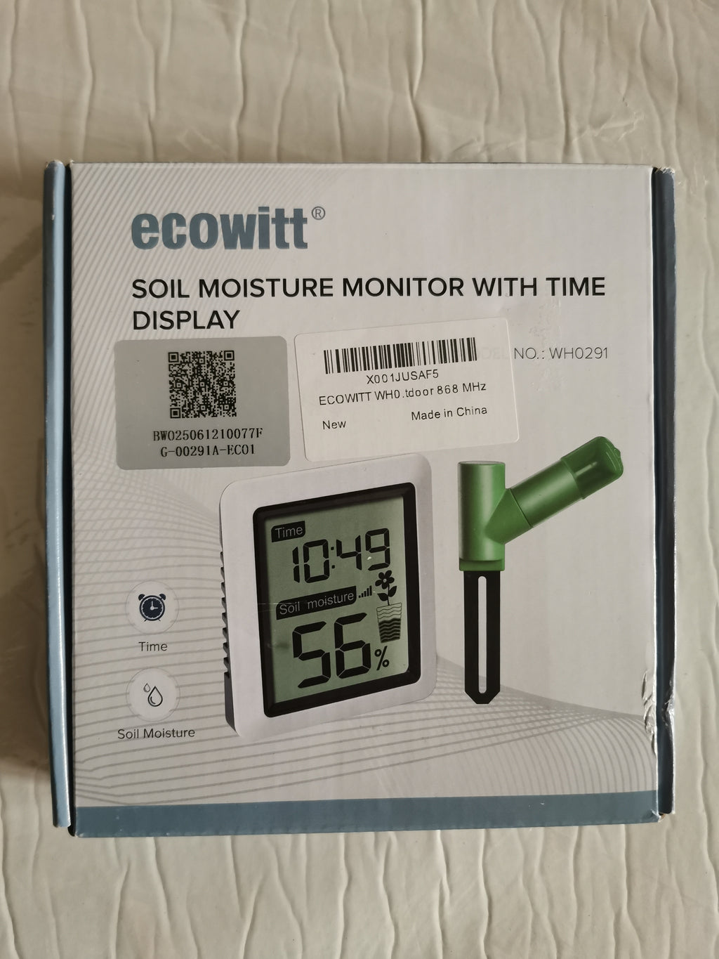 ECOWITT Soil Moisture Meter with Digital LCD Display for Indoor/Outdoor Use