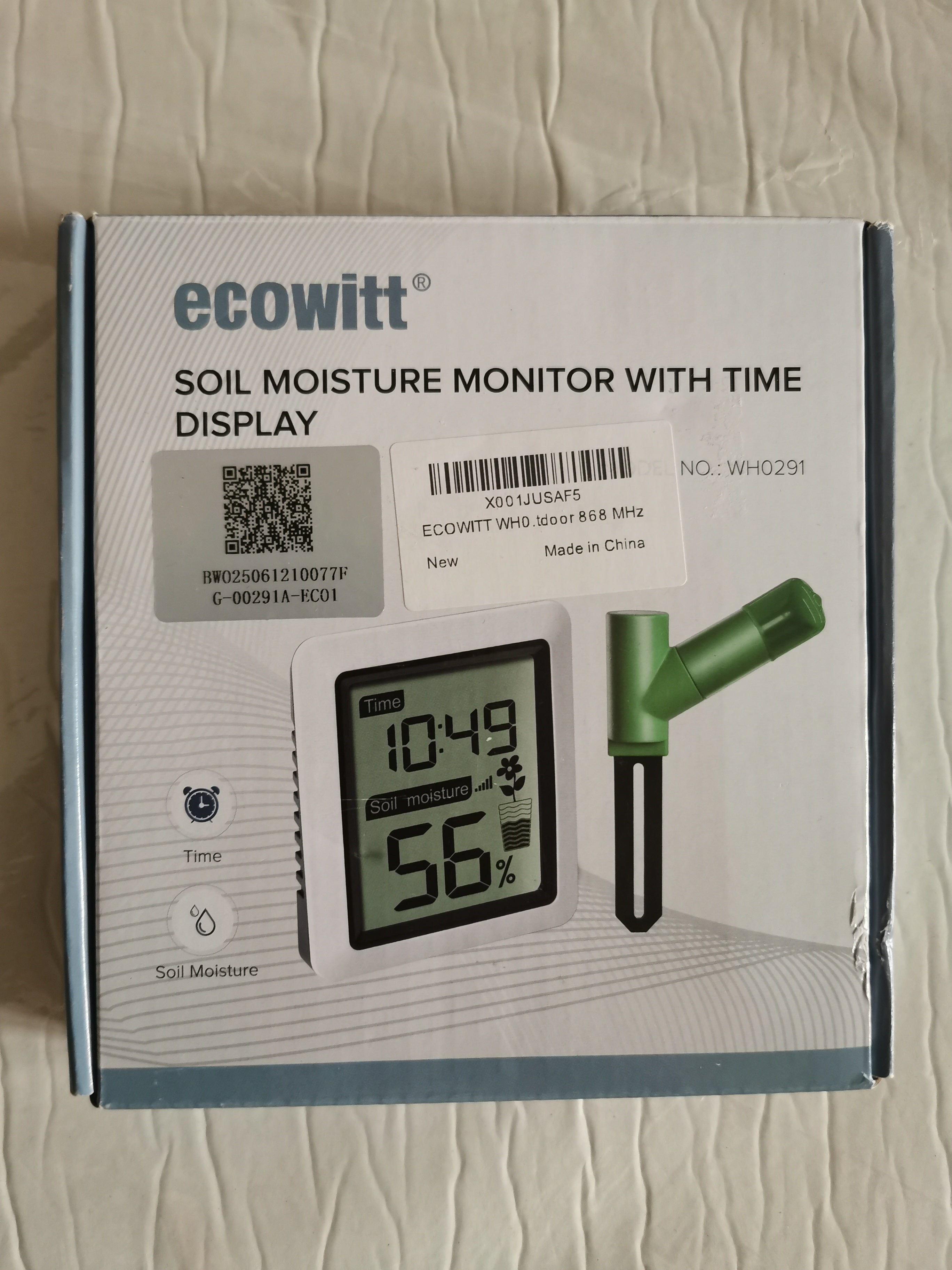 ECOWITT Soil Moisture Meter with Digital LCD Display for Indoor/Outdoor Use