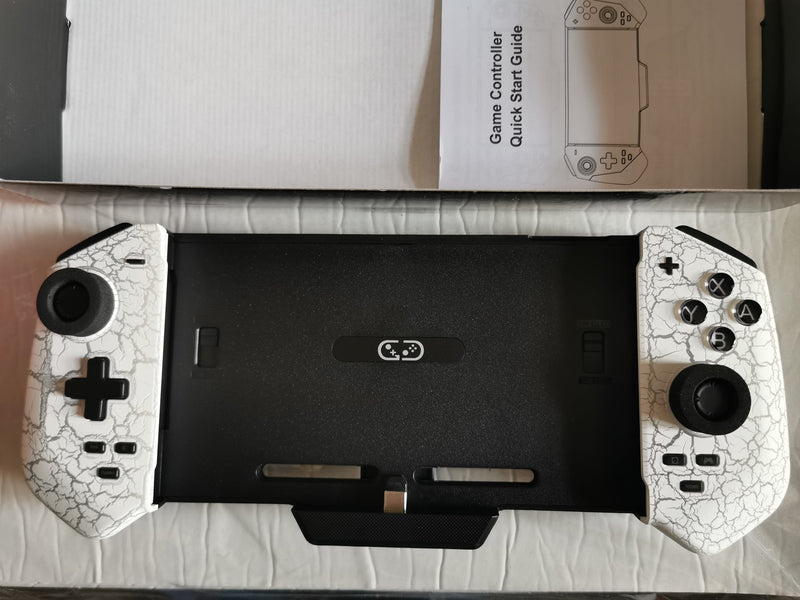 JC300 Kontroler do Nintendo Switch z Hall Effect – RGB, 4 Sloty na Gry, Plug&Play Biały