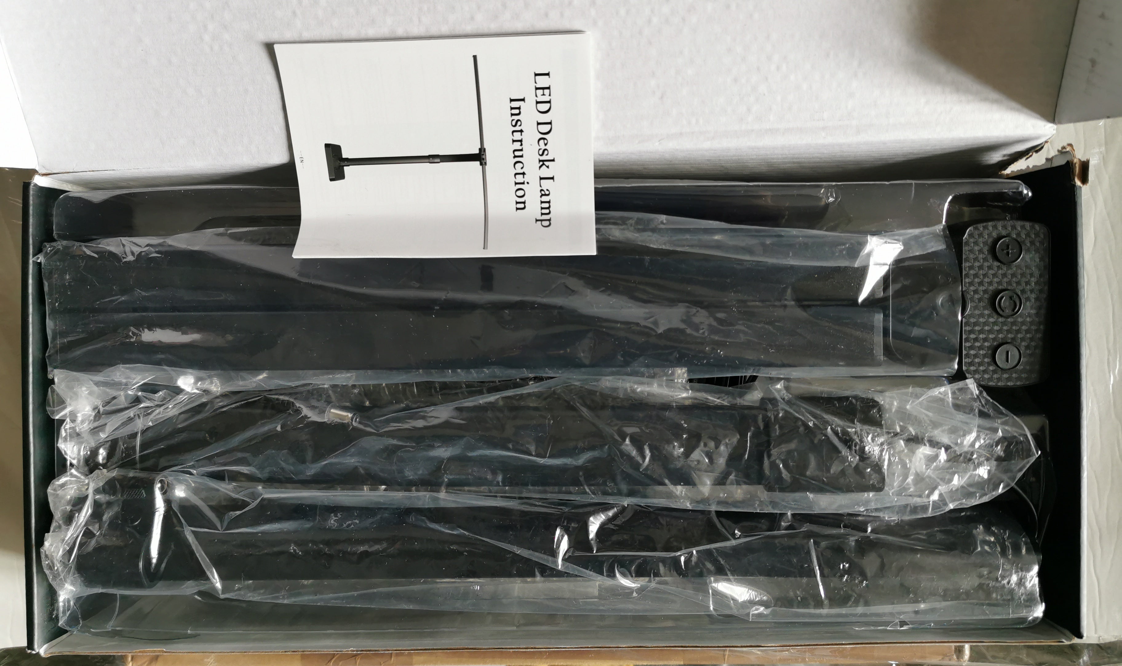 Lampa biurkowa LED 24W – podwójna głowica, 80 cm, ściemnialna