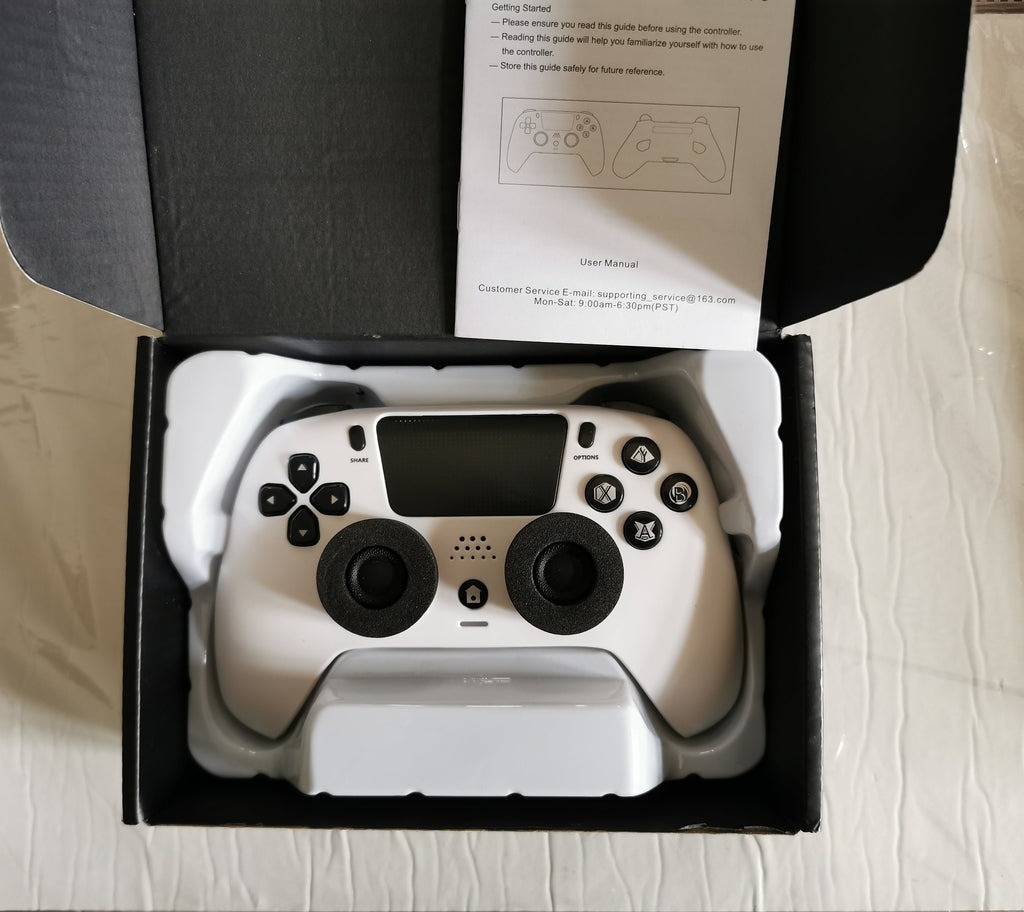 Bezprzewodowy kontroler PS4 biały zamiennik
