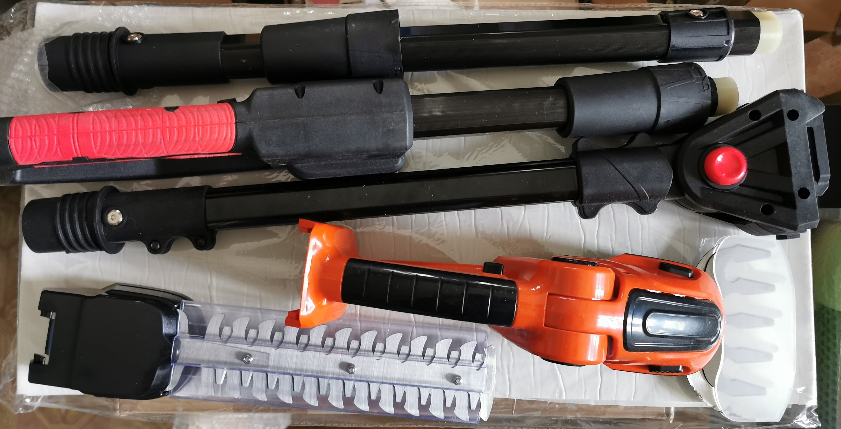 Cordless Telescopic Hedge Trimmer 21V Adjustable Handle – Battery Not Included
