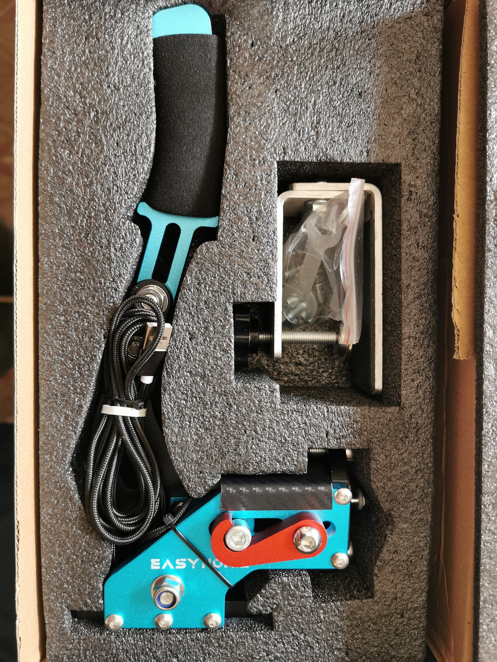 USB Hamulec Ręczny do Symulatorów Wyścigowych PC – Wysoka Precyzja, Logitech G27/G29/T300/Fanatec, Czarny