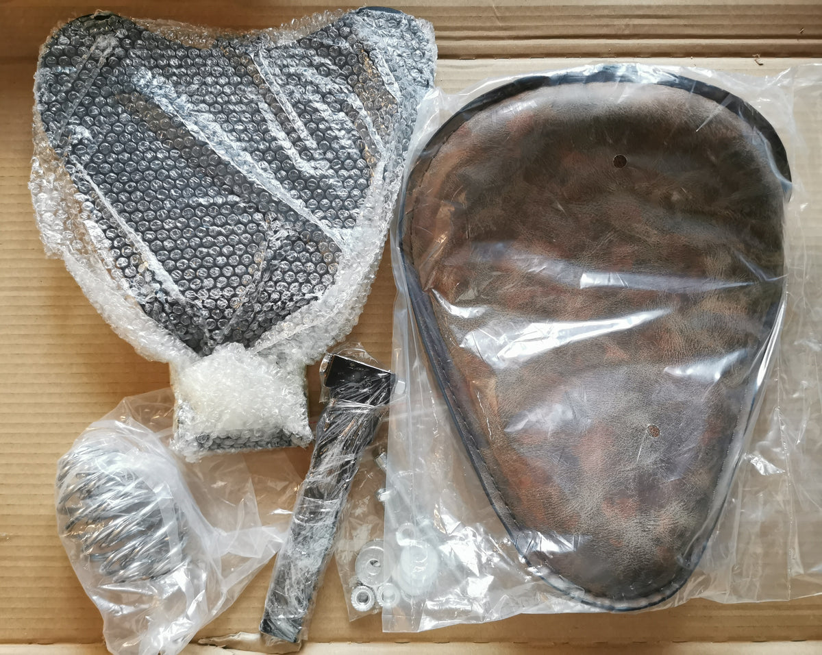 Motocyklowe solo siedzenie – brązowe