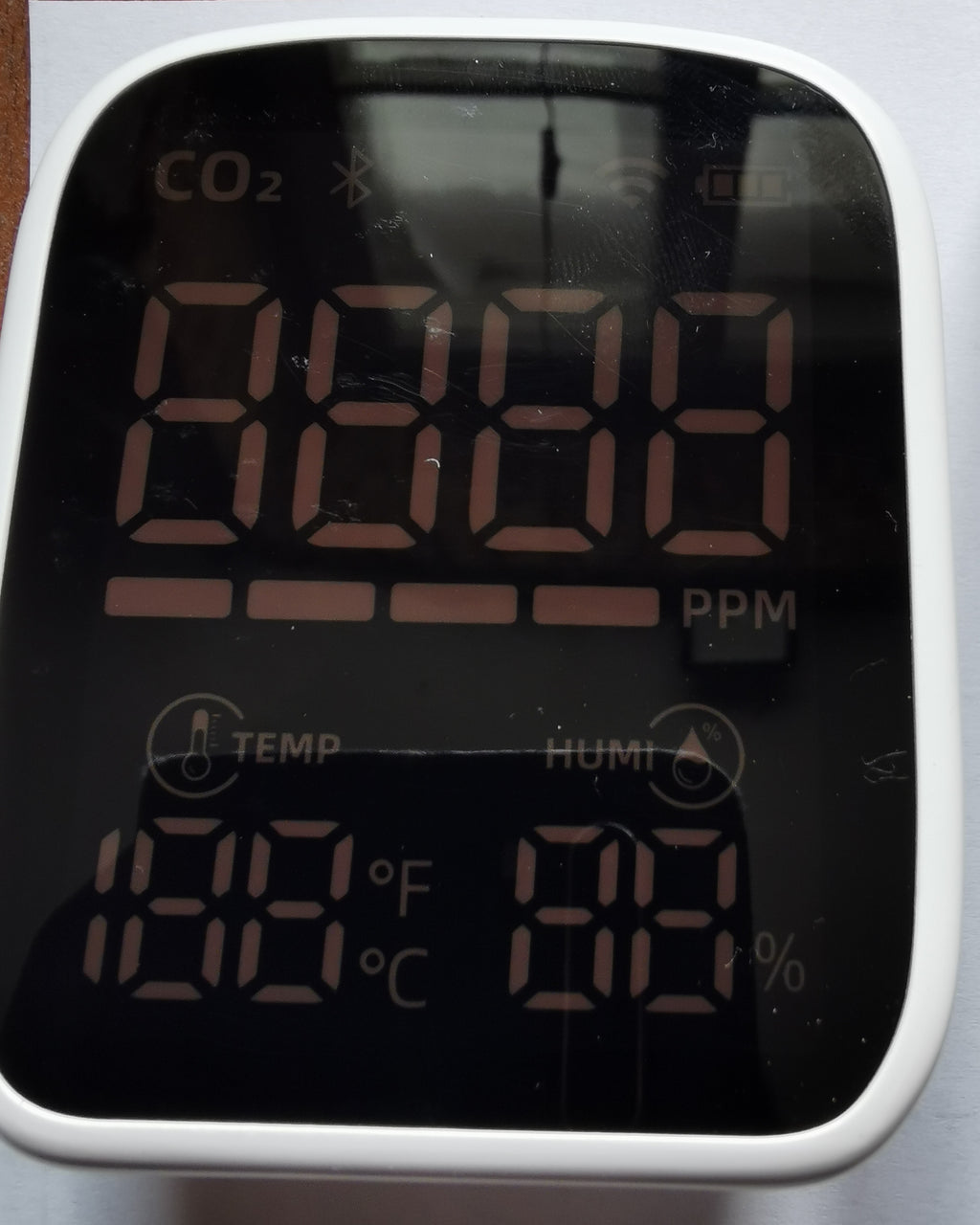 Wewnętrzny miernik CO2 monitor jakości powietrza - WiFi, przenośny alarm, wyświetlacz cyfrowy