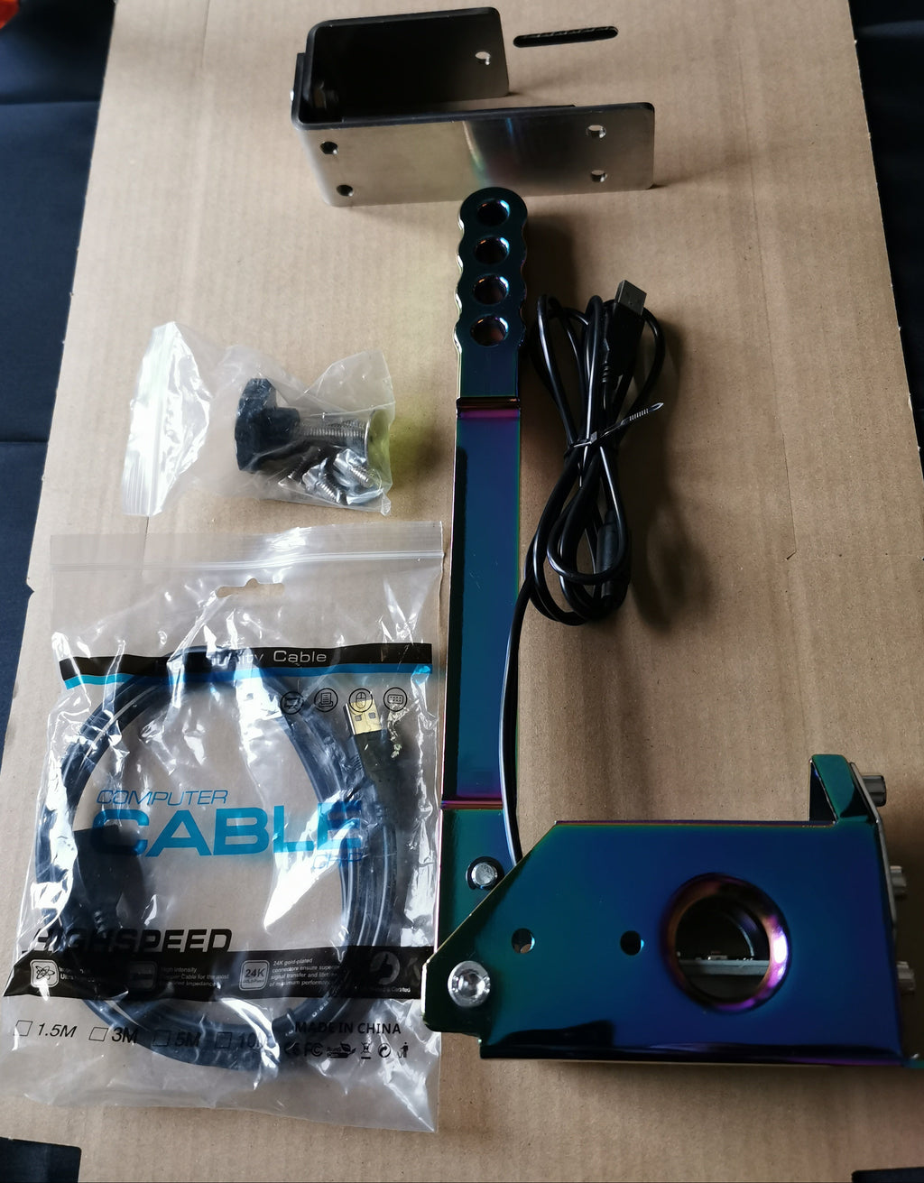 Hamulce ręczne USB do sim racing czujnik Hall kompatybilny z Logitech & Fanatec