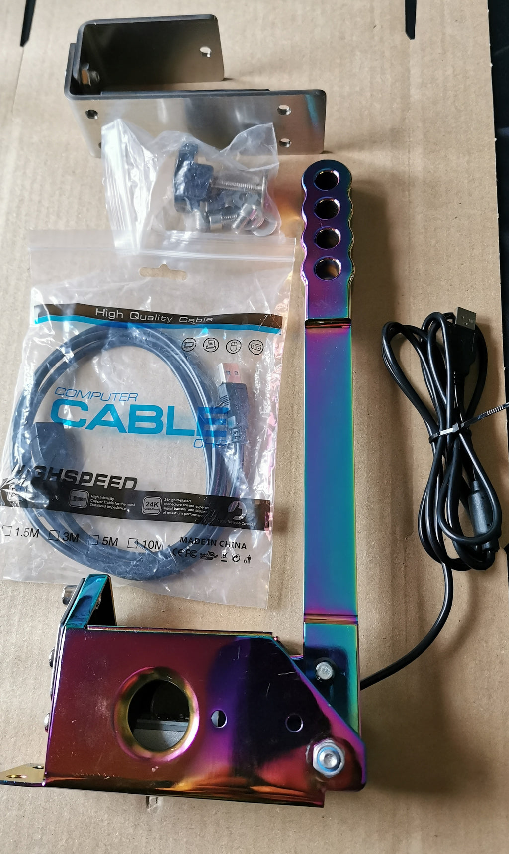 Hamulce ręczne USB do sim racing czujnik Hall kompatybilny z Logitech & Fanatec