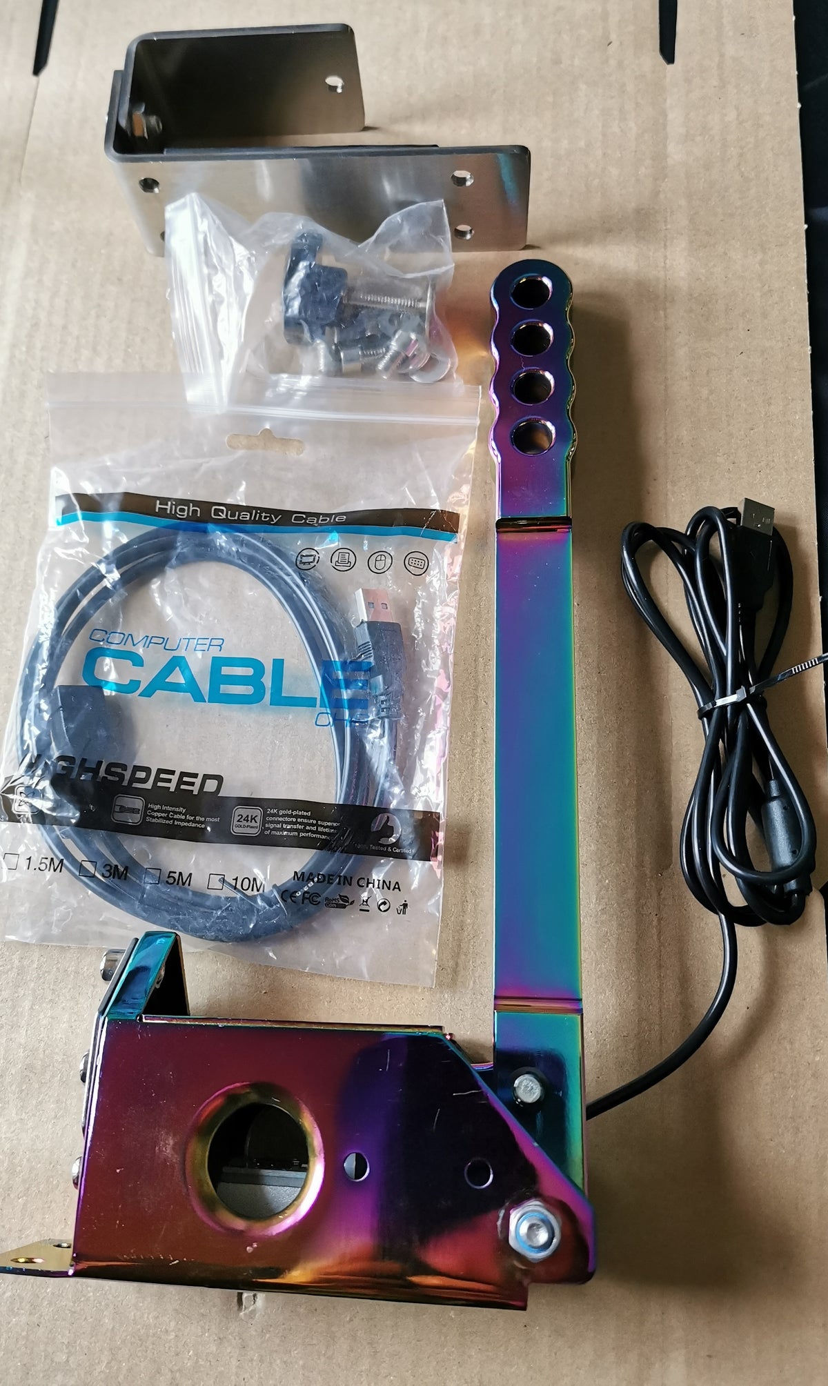 Hamulce ręczne USB do sim racing czujnik Hall kompatybilny z Logitech & Fanatec