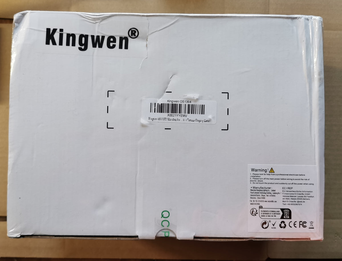 Kinkiet Zewnętrzny LED – Obrotowy 360°, IP65, Biały Kingwen 40W