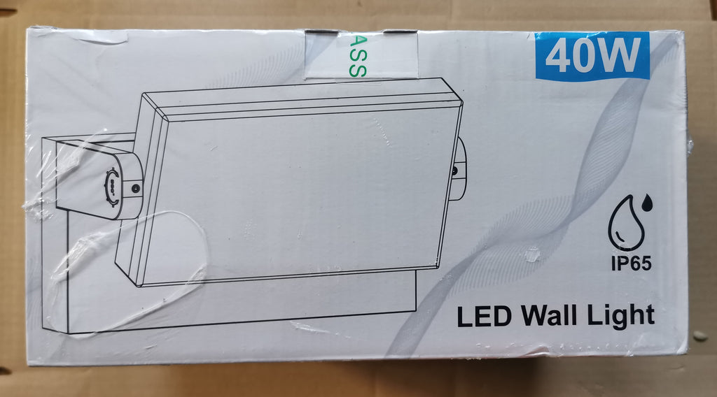 Kinkiet Zewnętrzny LED – Obrotowy 360°, IP65, Biały Kingwen 40W