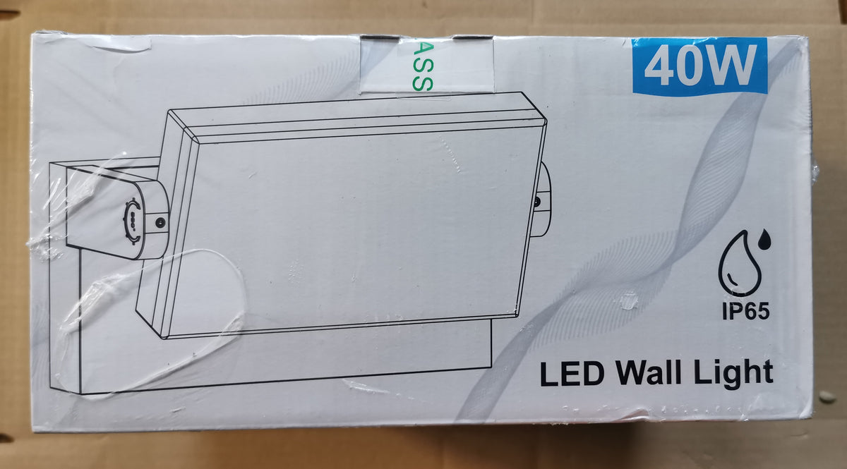 Kinkiet Zewnętrzny LED – Obrotowy 360°, IP65, Biały Kingwen 40W