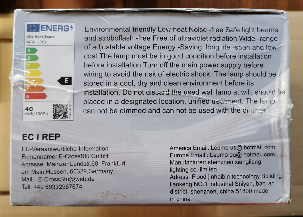 Kinkiet Zewnętrzny LED – Obrotowy 360°, IP65, Biały Kingwen 40W