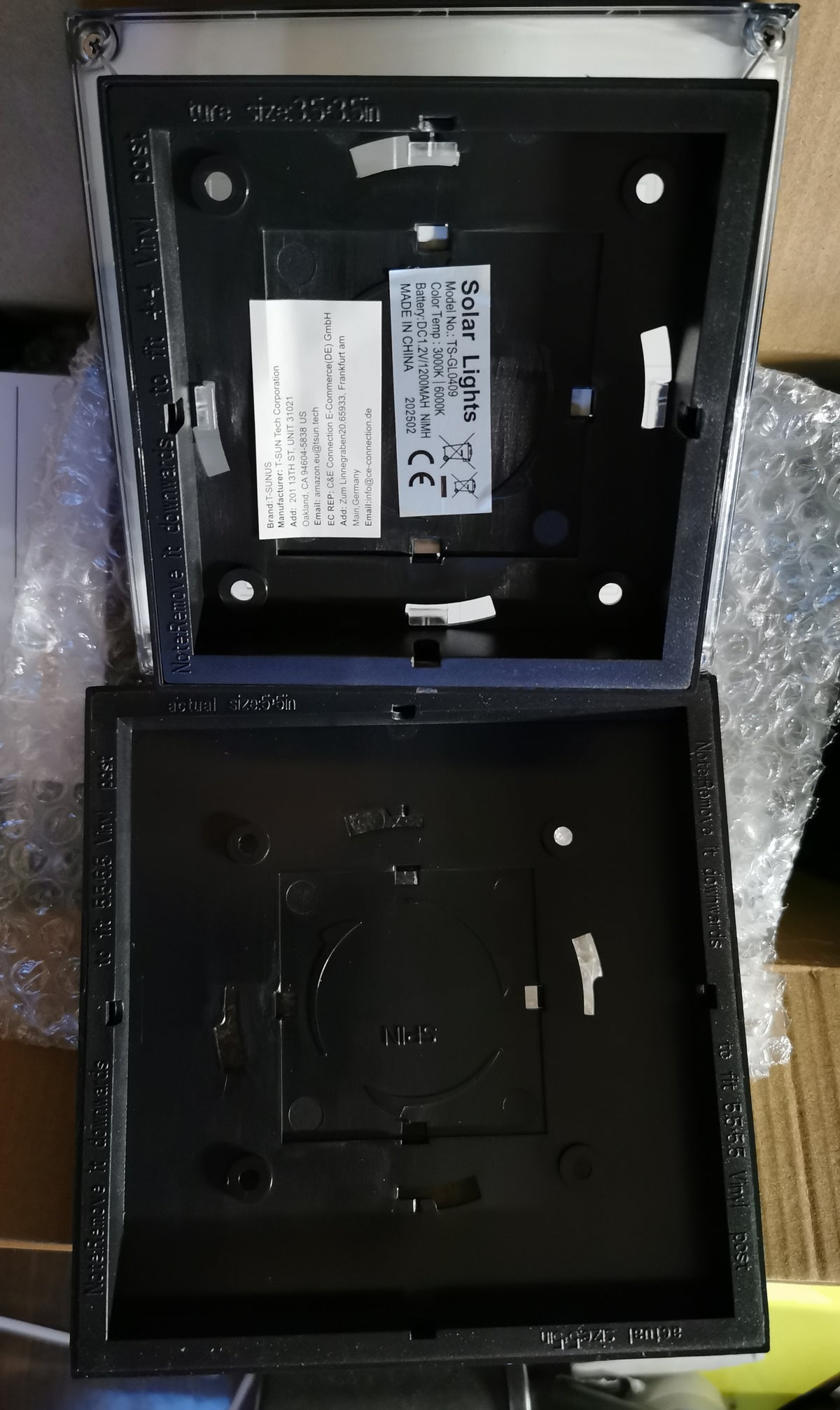 Lampy solarne słupowe IP65 ciepłe białe 6szt