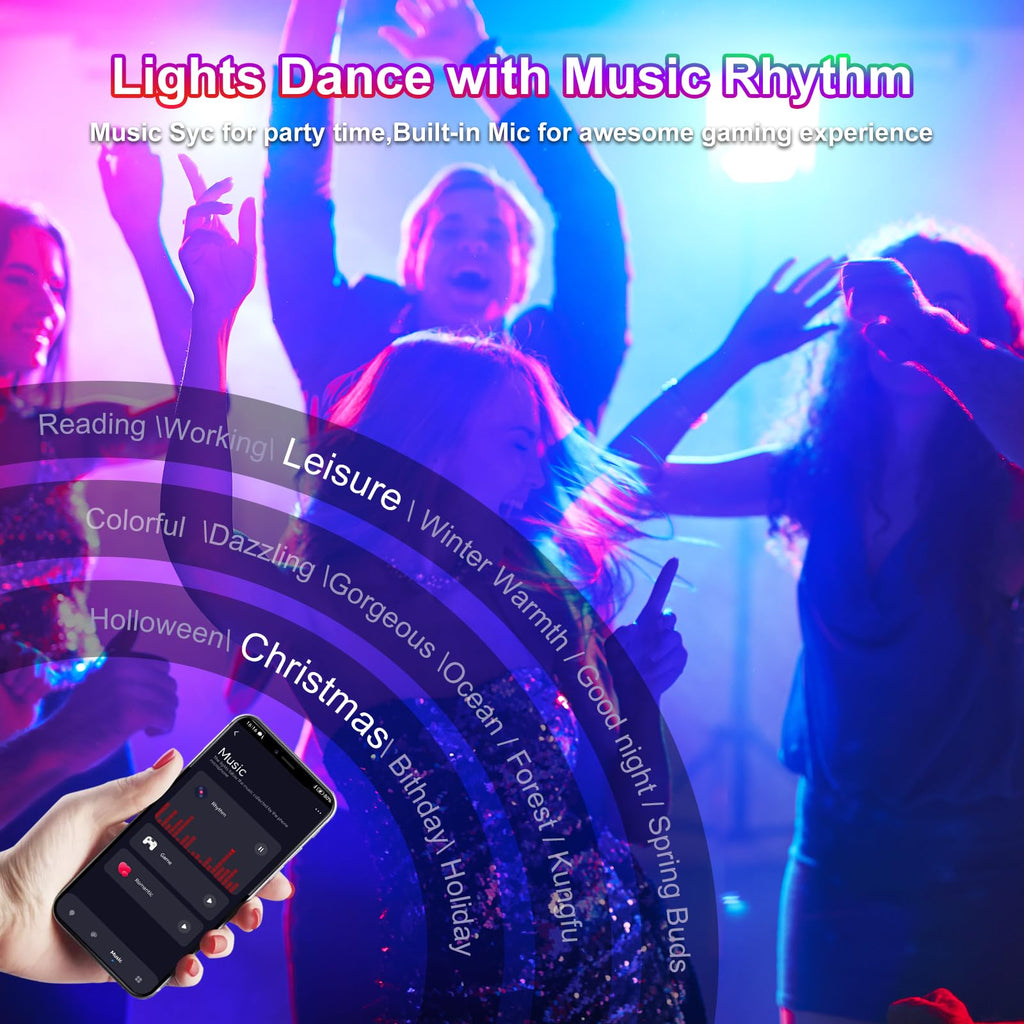RGB LED Outdoor Floodlight 50W Smart App Control – IP66 Waterproof