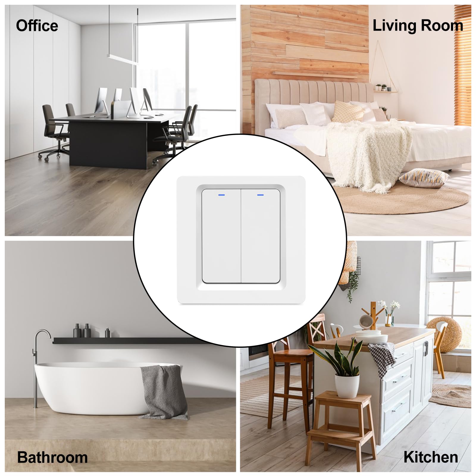 Wi-Fi Smart Light Switch with Alexa/Google Home