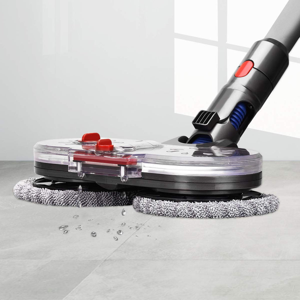 Replacement Mop Head for Dyson V11 V10 V8 V7 Electric Brush with Water Tank + 12 Cloths – For V7–V11