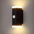 12W Wall Lamp with Motion Sensor IP65 Waterproof – Black