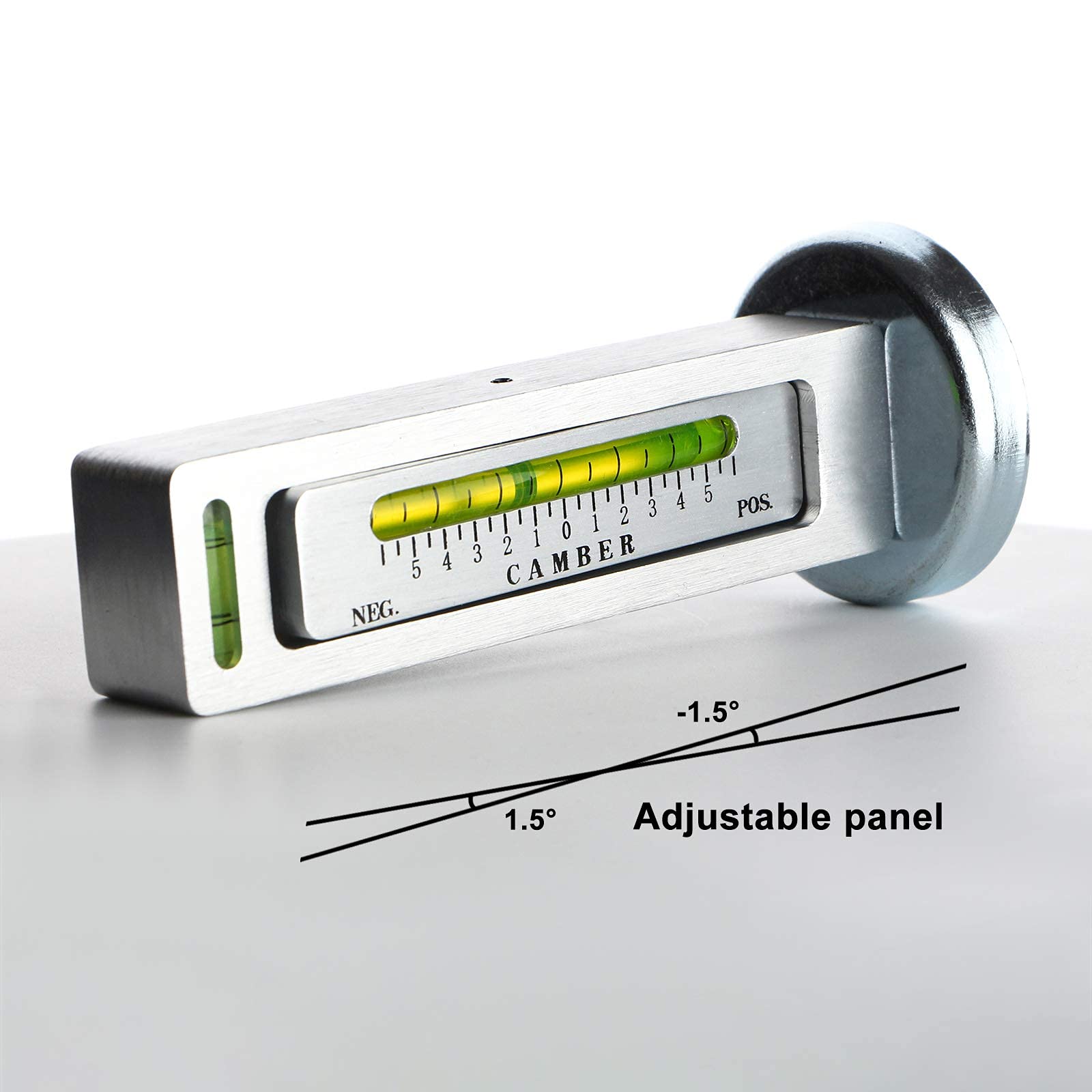 Toolwiz Adjustable Magnetic Protractor Universal Angle Gauge - Black