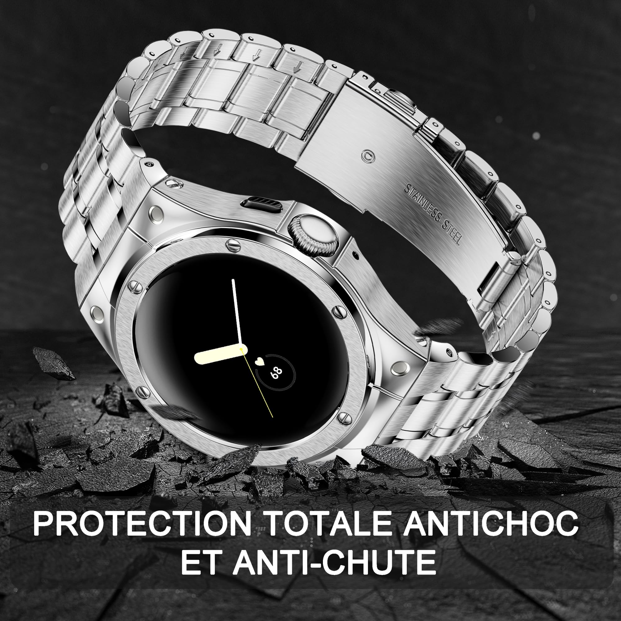 Google Pixel Watch Stainless Steel Bracelet 41/45mm - Silver