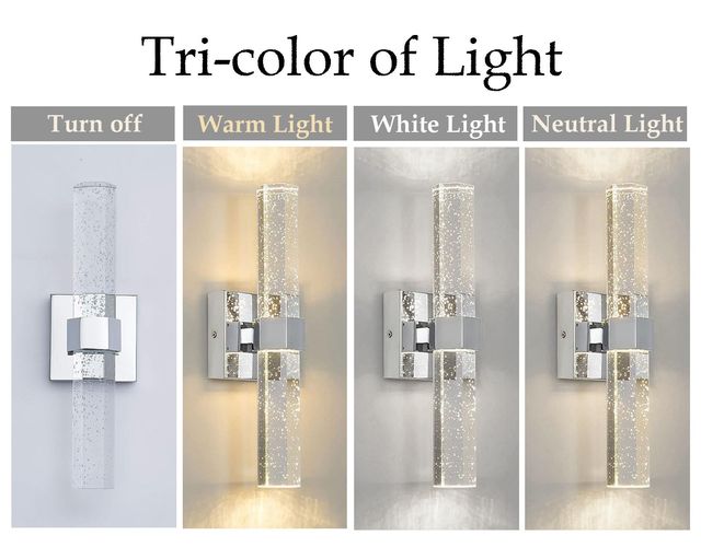 YOOCHUENG LED Crystal Wall Lamp – Modern Art Deco, Silver