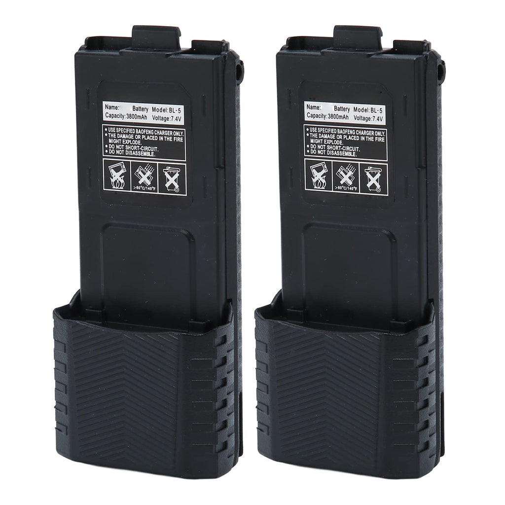 2SZ BL5 7.4V 3800mAh Li-ion battery for UV 5R radio – black