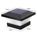 Waterproof solar post light warm white – IP65