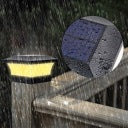 Waterproof solar post light warm white – IP65