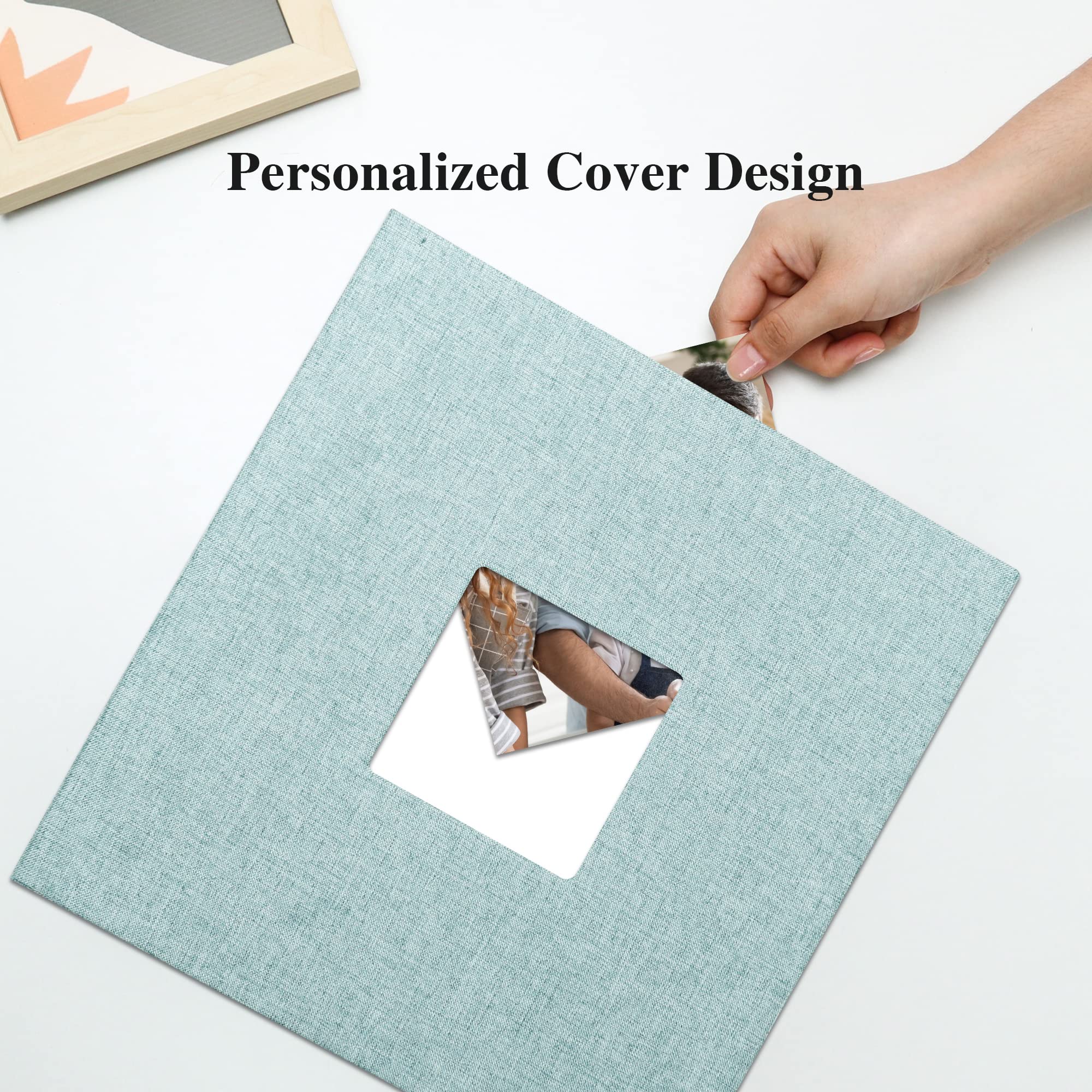 Photo Album Lanpn 10x15 for 400 Photos – Linen, Vertical Format, Beige