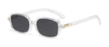 Retro UV400 Sunglasses - Unisex, Narrow Square Frame