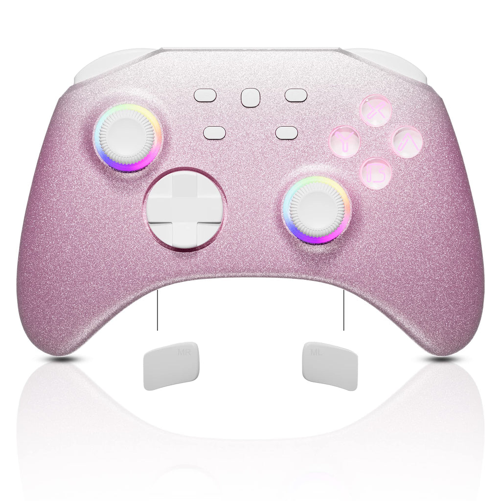 Pink Wireless LED Controller for Switch Multifunctional - Compatible with Switch/Lite/OLED