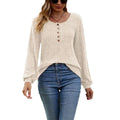 Women's Knitted Long-Sleeve T-shirt
