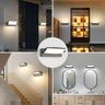 Outdoor Wall Light 30W IP65 Waterproof 350° Rotatable LED Panel – Dark Grey