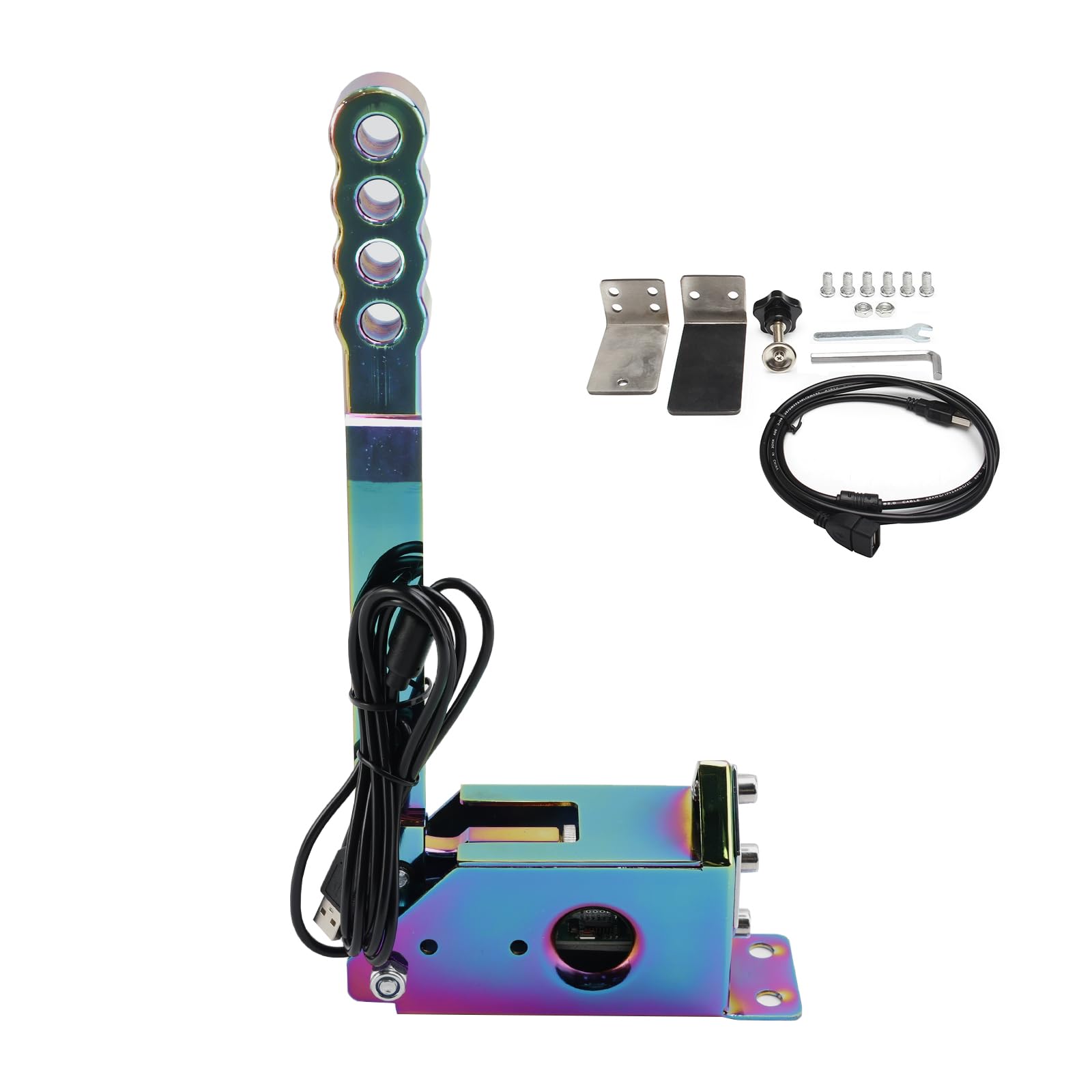Hamulce ręczne USB do sim racing czujnik Hall kompatybilny z Logitech & Fanatec – Kolor