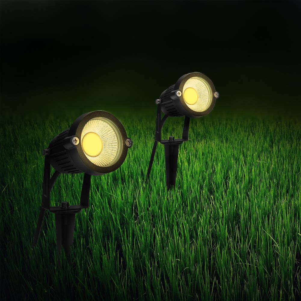 BLOOMWIN 4pcs LED Garden Lighting IP65 – Warm White