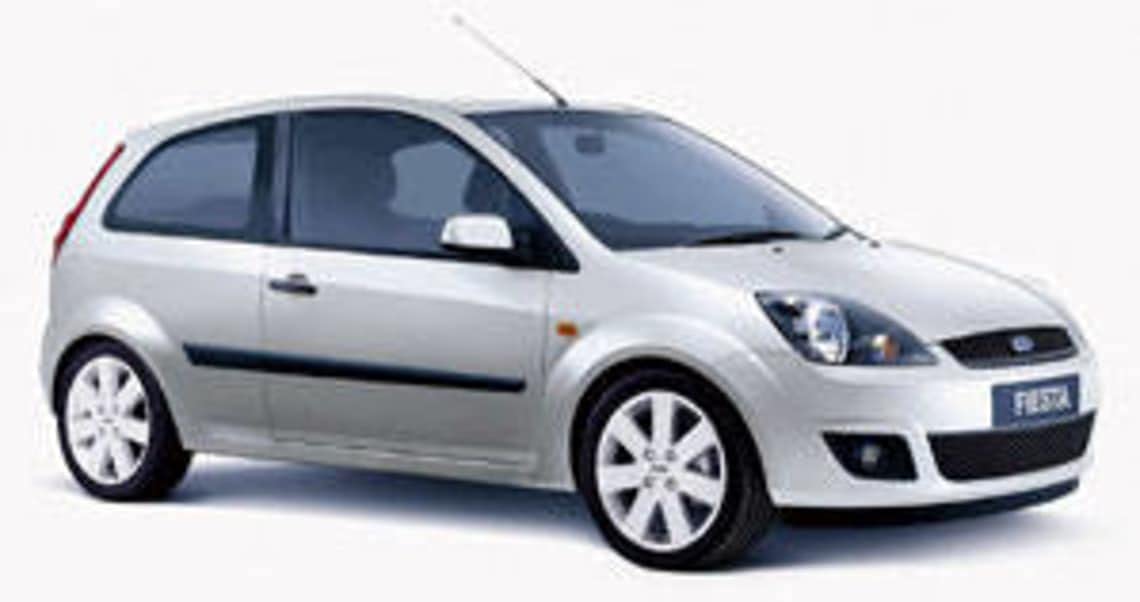 Mats for Ford Fiesta V non-slip reinforced heel pads - Oval shape 2005-2008