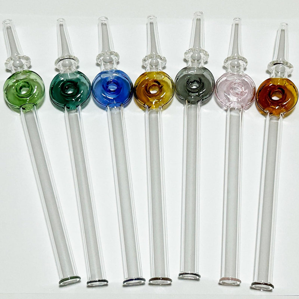 Glass Tobacco Pipe 7 inches For Tobacco Use Only - One Size