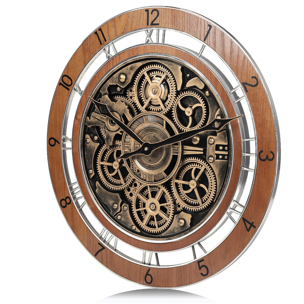 LAFOCUSE Vintage Steampunk Wall Clock