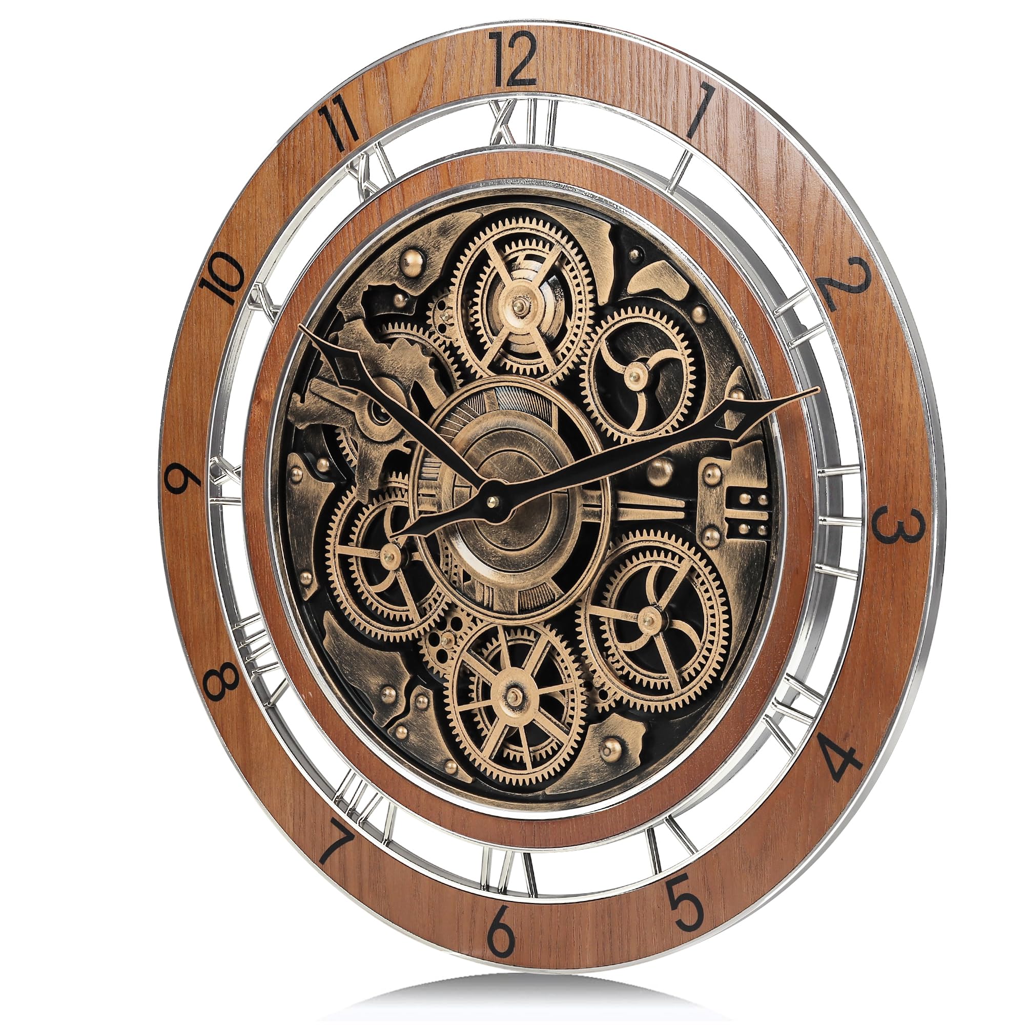 LAFOCUSE Vintage Steampunk Wall Clock