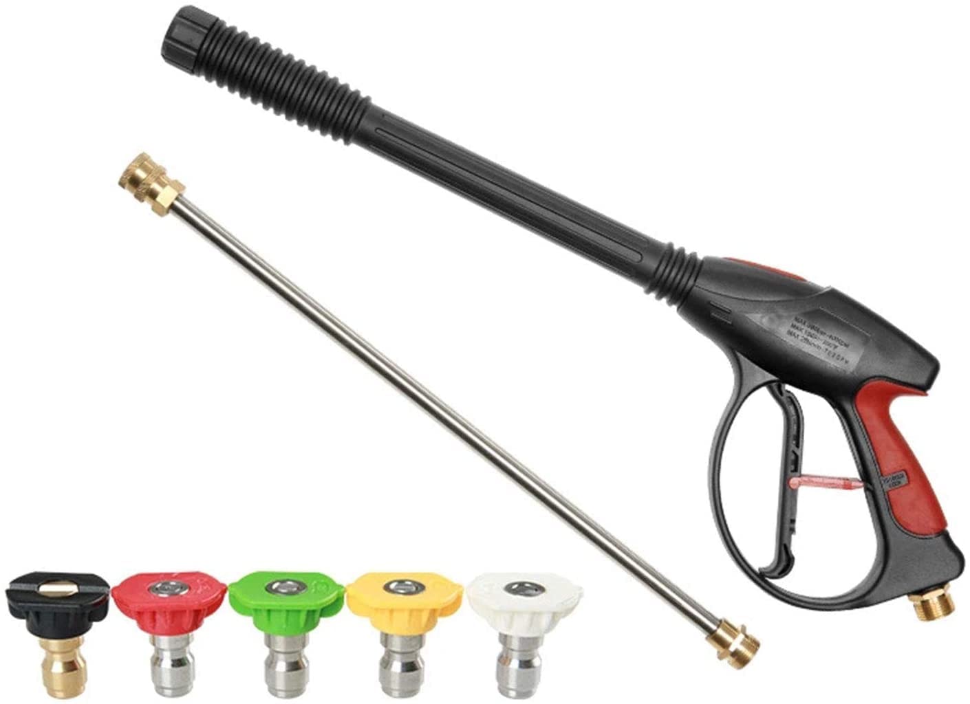 High-Pressure Washer Gun with Extension Wand and 5 Nozzles – 4000 PSI