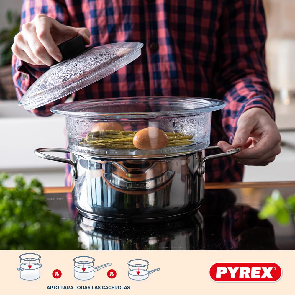 Pyrex Steamer with Lid - Steaming for Health and Flavor