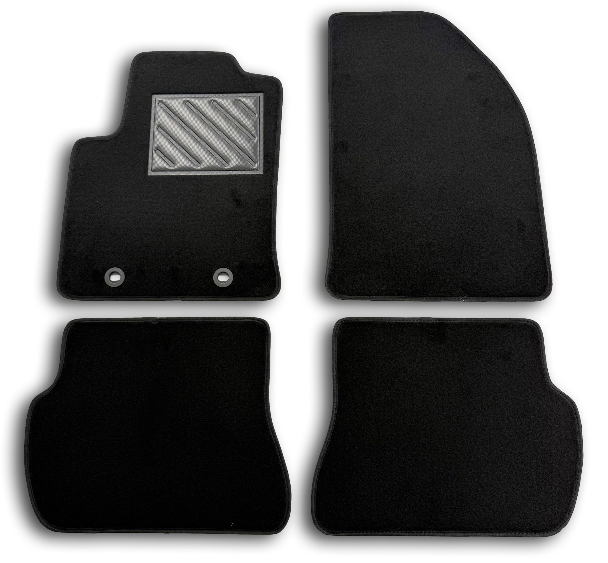 Mats for Ford Fiesta V non-slip reinforced heel pads - Oval shape 2005-2008