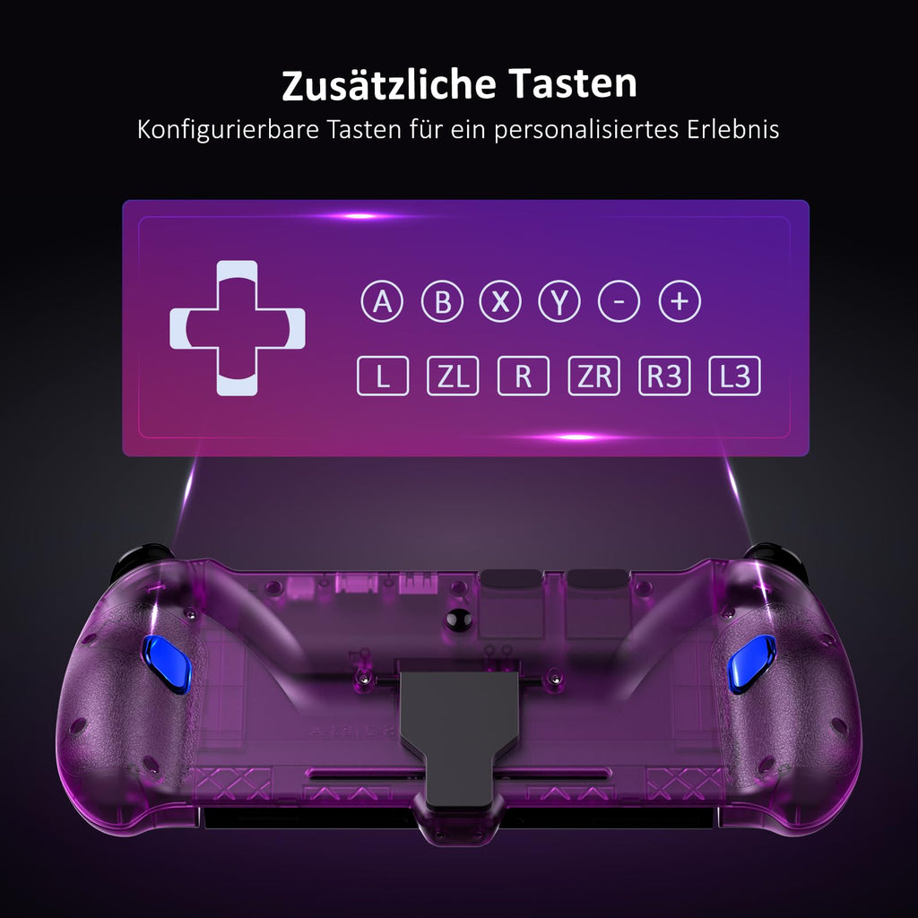 NexiGo Hall Effect Gripcon Joystick with HDMI TV Docking Output - Purple