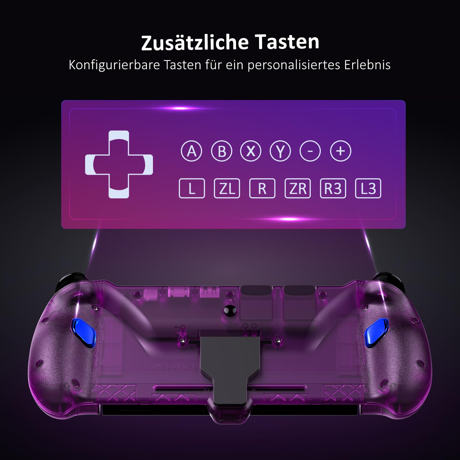 NexiGo Hall Effect Gripcon Joystick with HDMI TV Docking Output - Purple