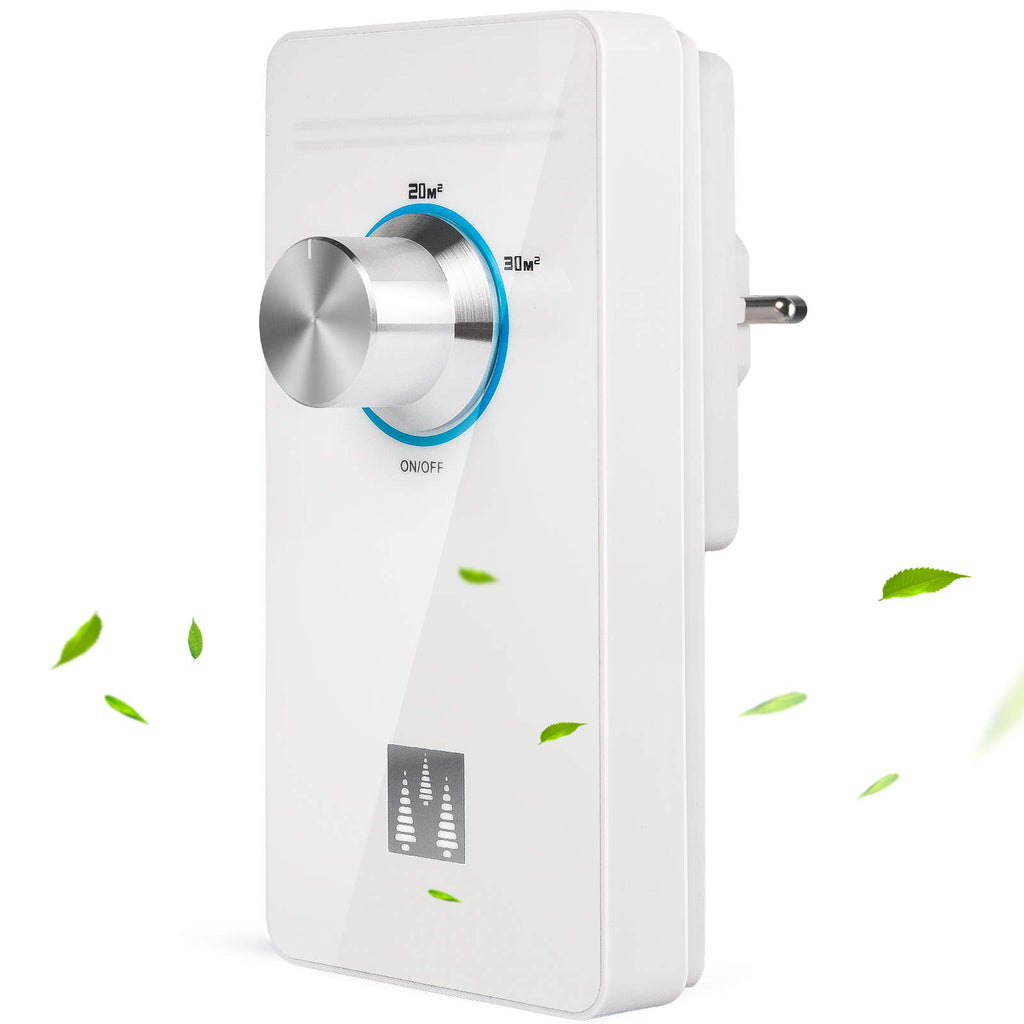 Ozone air purifier odor eliminator for rooms - silver