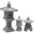 Mini Zen Pagoda Garden Figurines 3 pcs