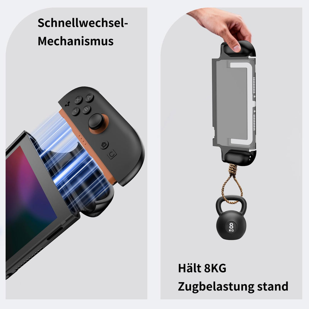 Reddening Case for Nintendo Switch 2 - Ergonomic Grip, Shock Protection - Black